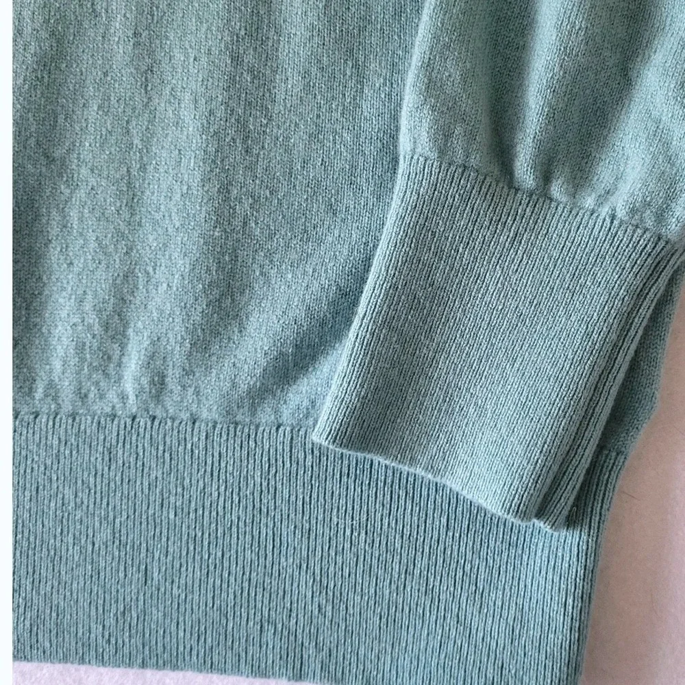 J. Crew The Good Cashmere Sweater Womens Medium Seafoam Green Re-Imagined